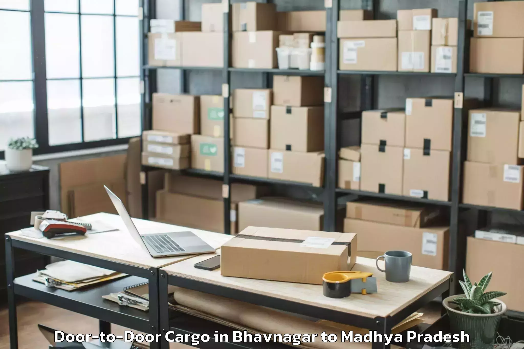 Top Bhavnagar to Khandwa Door To Door Cargo Available